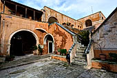 Hania, the Akrotiri peninsula. The Aya Tridha Mon Zangarlo monastery. The monastic cells of the complex.